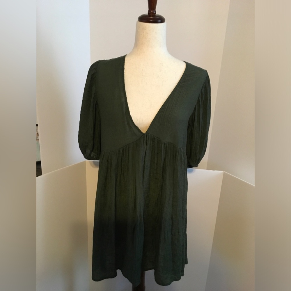 Lascana Deep Green V-Neck Women’s Swim Coverup